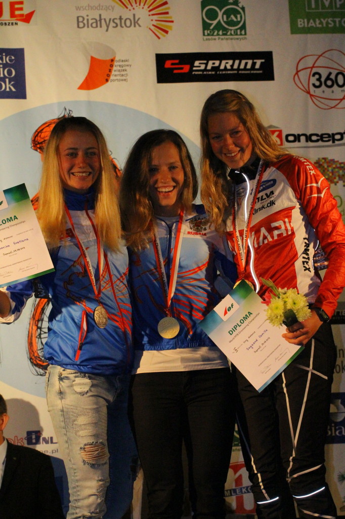 Camilla nr 3 på lang ved VM MTBO 2014