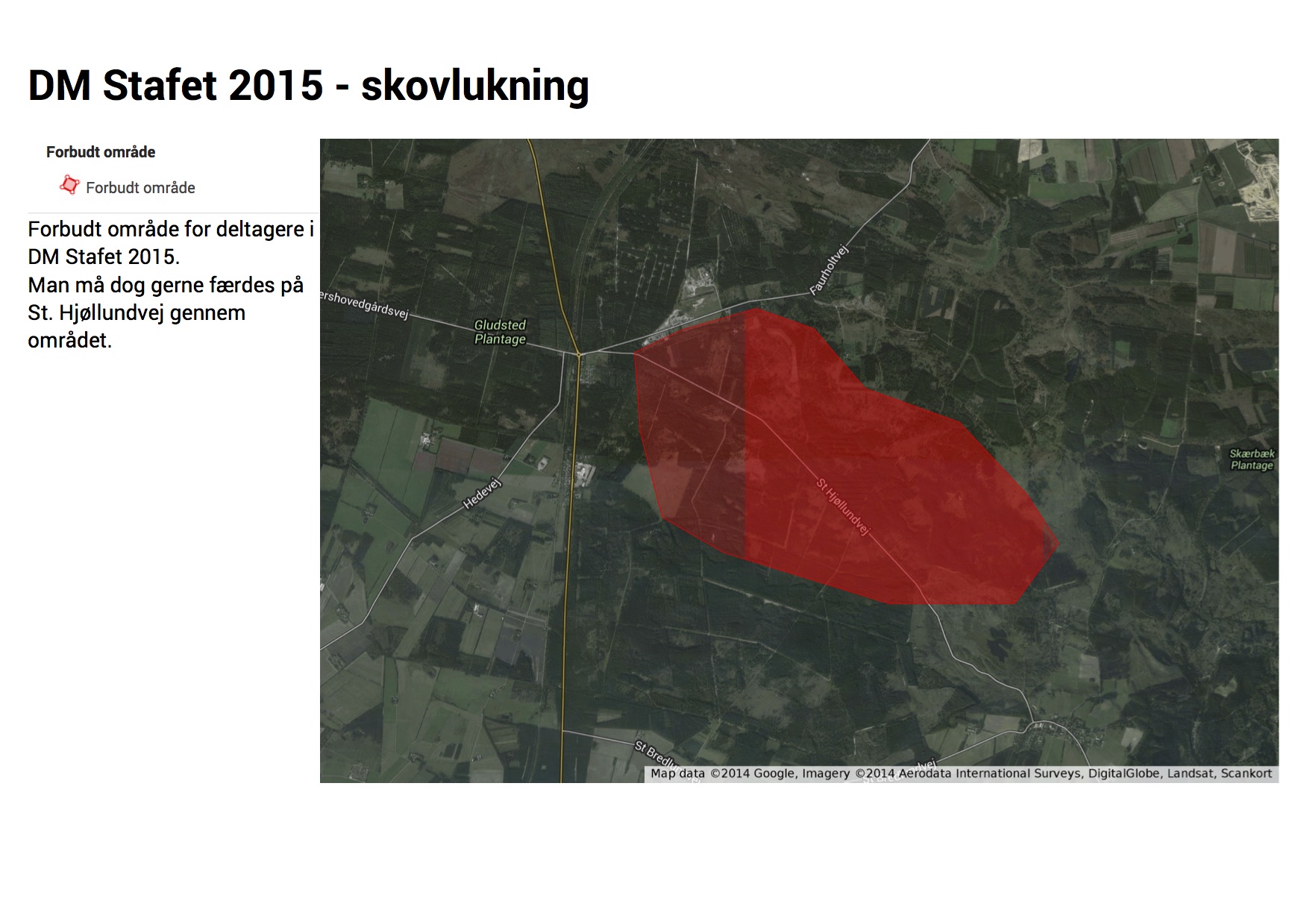DM Stafet 2015 - skovlukning